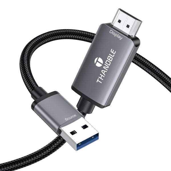 THANDBLE USB to HDMI Adapter Cable 3FT, 1080P 60Hz USB A 3.0 to