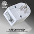 Fosmon Grounded Outlet Switch, ON/Off Switch, 3 Pack, 3 Prong Plug in Electrical Switch, Surge Protector, White
