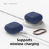 elago Silicone Case for AirPods 3rd Generation, Carabiner Included, Supports Wireless Charging, Shock Resistant (Jean