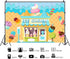 Retyshia 5x3Ft Summer Ice Cream Backdrop Banner Ice Cream Shop Birthday Backdrop for Party Dessert Parlor Photography