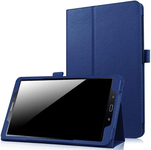 Case for Galaxy Tab A 10.1 (2016 NO S Pen Version), Premium PU Leather Folio Smart Stand Cover (Dark Blue)