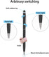 32 Pieces Stylus Pen for Touch Screens, 2 in 1 Universal Ballpoint Fine Tip Stylus Metal Pens, Black Ink, for Most Capacitive Touch-Screen Phone Tablet (Black, Silver)
