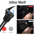 BATIGE USB 3.0 HDMI Car Mount Flush USB Port Cable, Alloy Shell Dash Panel Extension Cable with LED Indicator, 3ft