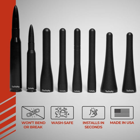 CravenSpeed 2021-2026 2 Inches Stubby Jr Antenna Compatible with Ford Bronco Sport (Roof-Mounted) | | Short Antenna