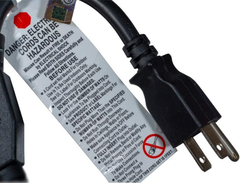 Power Cord Extension and Splitter, NEMA 5-15P to NEMA 5-15R x 2, 16 AWG, 13A, 125V (ZWACPQAG-14)