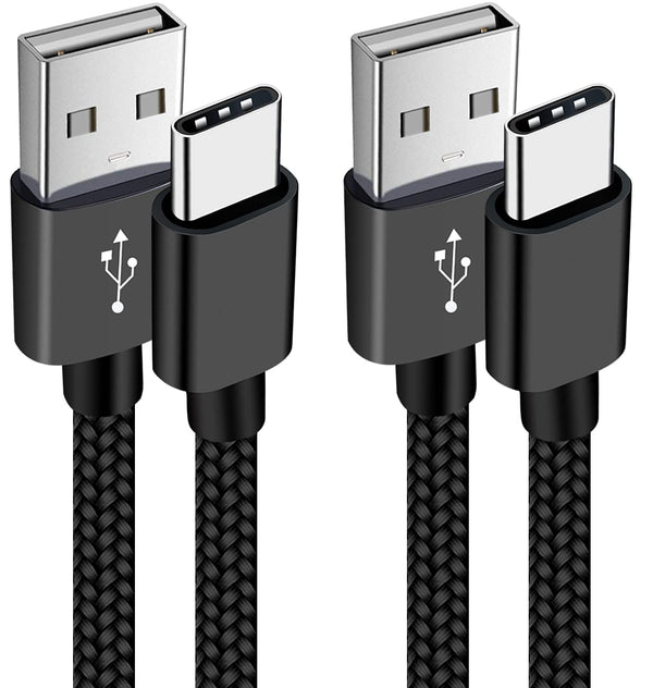 2-Pack 6FT USB-C Charger Cable for Motorola Moto G Fast/G Power/G Pure/G Stylus 5G, Braided USB Type C Cord