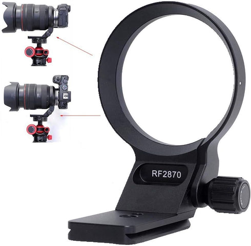 iShoot 74.5mm Metal Tripod Mount Ring Lens Collar, Compatible with Canon RF 28-70mm f/2L USM, Arca-Swiss Fit