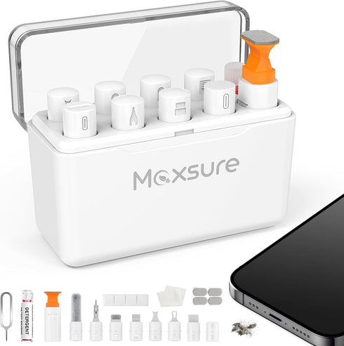 12 in 1 iPhone Cleaning Kit, AirPods Cleaning Kit, Multi Cleaner Tool for USB C/Lightning Cables