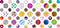 StickerTalk Decorated Camera Dots Webcam Covers, 1 Sheet of 32 Stickers at 0.25