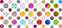 StickerTalk Decorated Camera Dots Webcam Covers, 1 Sheet of 32 Stickers at 0.25