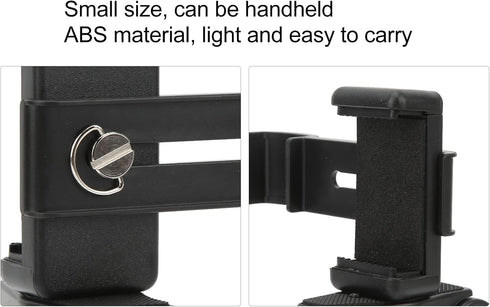 FOSA Tripod Phone Mount Holder, Portable Aluminum Alloy Selfie Stick Phone Tripod Compatible with Camcorder, Folding