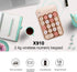 Lomiluskr 2.4G Accounting Wireless Numeric Keypad with USB Receiver, Cute Colorful Round Keycaps, Portable Financial