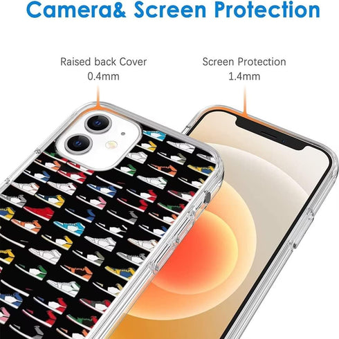 iPhone 13 The God of Basketball Sneaker Aesthetic Color Shoes Silicone Shockproof Protective Phone Cover