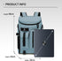 Backpack 4-Way Kalesi Gym Duffle Tennis Bag Waterproof with Shoes Compartment for travel Sport Hiking laptop (Grayish