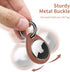 UNBREAKcable Apple AirTag Holder - 4 Pack, Waterproof TPU Shell Protective Case with Metal Keychain, Easy to Install,