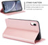 QLTYPRI Premium PU Leather Case for iPhone XR (6.1 inch) with Card Holder, Kickstand, Shockproof Flip Folio Wallet -