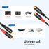 20ft/6m Devinal RCA Female to Male Extension Cable - Premium Audio Extender Cord for High Sound Quality & Durability