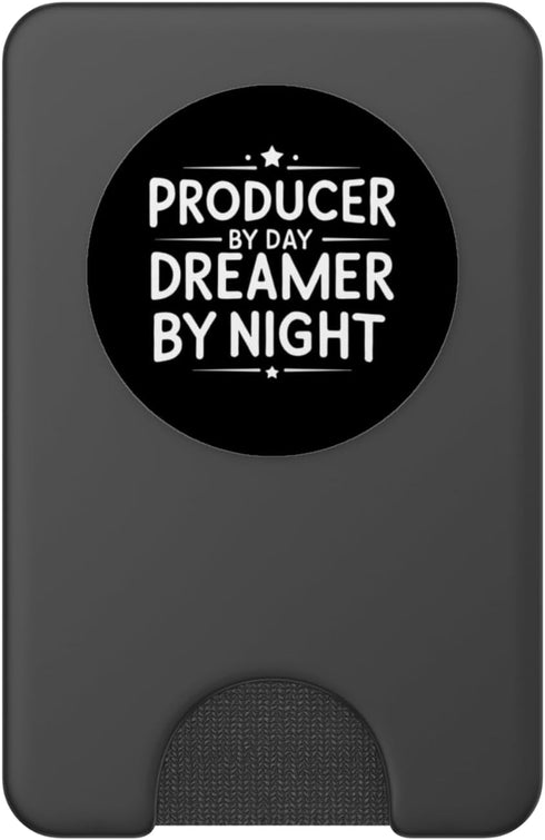 Filmmaker Producer Dreamer Day Filmmaker Producer by Day Dreamer by Night Funny Quotes PopSockets PopWallet for MagSafe