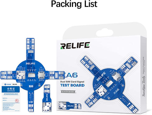 DIYPHONE Dual SIM Card Signal Test Board Compatible with iPhone Android Phone Quickly Locate SIM TF and NM Card Reading