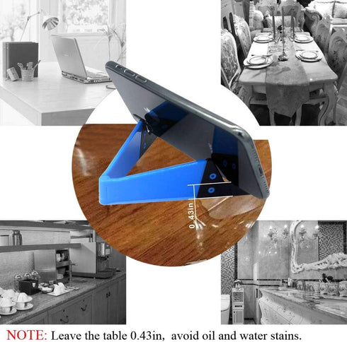 Portable Cell Phone Stand for Desk, Foldable Pocket Travel Mobile Phone Holder, Pack of 3, Compatible with iPhone,