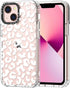 MOSNOVO iPhone 13 Case - Clear TPU Bumper with Buffertech 6.6ft Military-Grade Drop Protection - White Leopard