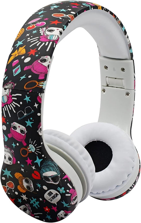 Girls Headphones for Kids, Toddler Headphones with Mic, Audio Sharing Port, Volume Limiting for Boys and Girls, School