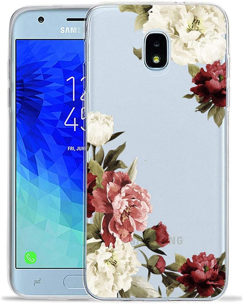 Case for Galaxy J7 Refine/J7 2018/J7 Star/J7 V 2nd Gen, Clear Soft TPU Shockproof Protective Phone Cover