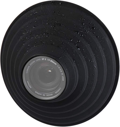 Lens Hood for Nikon Canon Pentax Sony, Anti-Glass Anti-Reflective Silicone Rubber Collapsible Hood (50mm)