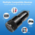 2Pack USB C Car Fast Charger, PD 38W 3.1A 2 Port Auto Quick Charger Adapter for iPhone, Samsung Galaxy