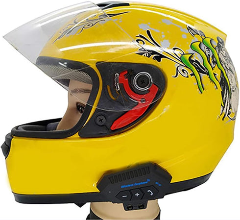 Helmet Bluetooth Headset, BT-12 Motorcycle Intercom, Supports Handsfree and Stereo Music Communication
