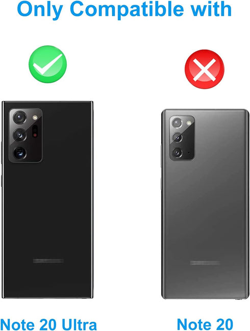 2 Pack Rear Back Camera Lens Glass Replacement for Samsung Galaxy Note 20 Ultra N985 / 5G N986 (All Carriers) with