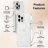 MOSNOVO iPhone 13 Pro Max Case, Clear TPU Bumper with Buffertech 6.6ft Military-Grade Drop Protection (White Dragon)