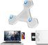xcivi Magnetic Bracket for Monitor Side Mount, Laptop Duo Screen Mount & Smartphone Holder (Silver)