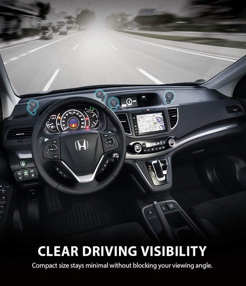 Ringke Magnetic Gear Phone Car Holder, Universal Powerful Neodymium Magnet with 360° Rotation
