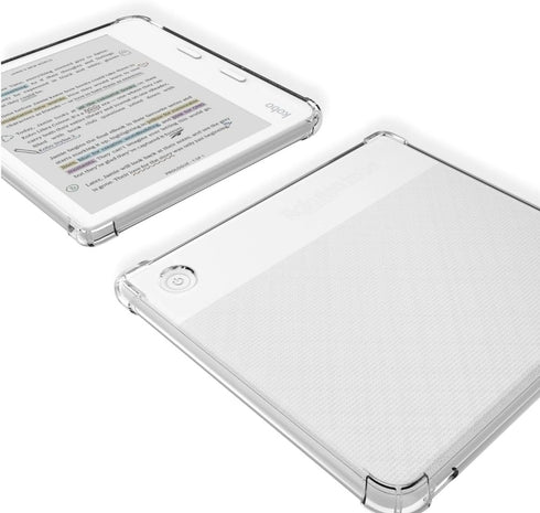 HNSBXQ 7 Inch 2024 Clear Case for Kobo Libra Colour and Screen Protector, Libra Color Ereader Case E-Reader Reinforced