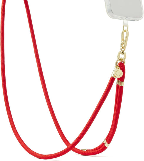 PopSockets Phone Lanyard, Phone Holder, Crossbody Phone Strap - Paracord Rosso
