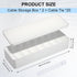 Tatuo 2 Pcs Cable Organizer Box with Wire Ties, Plastic Cord Storage Box with Lid, Electronics Organizer for Home Office Desk Organizers and Accessories (White) by Tatuo