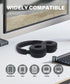 On-Ear Headphones Wireless Bluetooth, Lightweight Foldable Design, 20H Playtime, Built-in HD Mic, Black