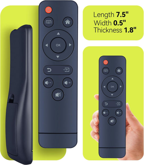 RYQIF GC666 P1, R7 R7A 1080P YG300Plus Replacement Remote Control Inteded for FUDONI Outdoor Movie Projector