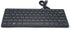 Mini Wired Keyboard (English), Ultra Thin Portable 78 Keys USB Multimedia for Desktop, Laptop, Windows