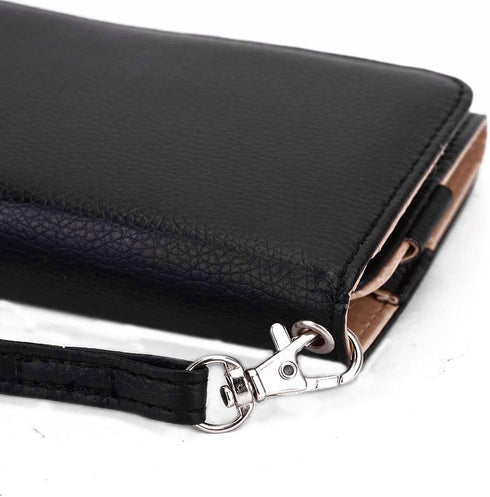Kroo Clutch Wallet for Smartphones, Black, Fits up to 6-Inch