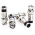 RG59 360 (50 BNC Compression Connector Fixed Pin, All-Metal Nickel-Plated, Radial Compression for Secure Signal