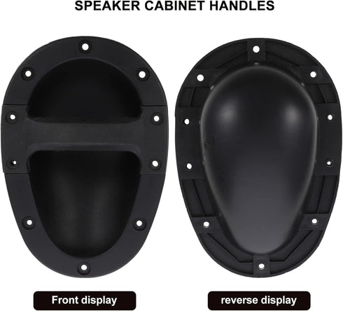 Guitar Accessories Speaker Carry Grasp Cabinet Handle, Black Chest Speaker Box Recessed Handle with Grip (2pcs)