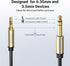 1/8 1/4 3.5mm 6.35mm 10FT UGREEN to Stereo Cable TRS to Audio Cable Guitar to Aux Male Cord with Zinc Alloy Housing
