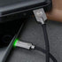 Smart LED 4FT/1.2M Auto Disconnect Nylon Braided Sync Charge USB Data Cable by mcdodo - Compatible with iPhone 14/13