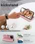 OCASE iPhone 15 Plus Wallet Case, PU Leather Flip Folio Case with Card Holders, RFID Blocking Kickstand [Shockproof TPU