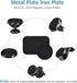 Mount Metal Plate for Cell Phone Magnet Holder with Strong Adhesive Sticker, 2 Round and 2 Rectangle