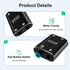 3.5mm Stereo Audio Switcher (1 in 2 Out / 2 in 1 Out) with 3.5mm Audio Cable, AUX Audio Speaker Selector