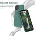 OTOFLY for iPhone 11 Case, Slim Shockproof Protective Cover, Anti-Fingerprint, Anti-Scratch, Pine Green