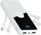 TXQX Portable Charger with Built in Cables,High Speed Power Bank 10000mAh Travel Battery